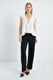 Single Button Ayrobin Fabric Vest - 4