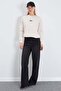 3 Thread Signature Embroidered Oversize Sweatshirt with Stopper - 4