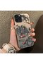 iPhone 15 Pro Compatible Hard Acrylic Back Silicone Edge Lens Protection Case Dragon - 3