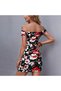 Women's Multicolor Floral Bodycon Dress - 4