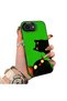 iPhone 16E Compatible Hard Acrylic Back Silicone Edge Lens Protection Case Cat