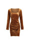 Women's Long sleeve Mini Dress - 2