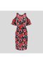 Women's Floral Cold shoulder Dress