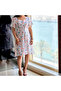 Women's White Floral Dress - 3