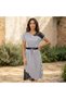 Women's Striped Midi Dress