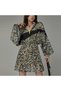 Women's Multicolor Long sleeve Dress - 6