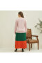 Women's Pink Embroidered Long sleeve Maxi Dress - 2
