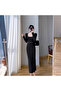 Women's Bodycon Long sleeve Midi Dress - 3