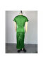 Women's Green Midi Dress - 6