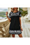 Women's Black Embroidered Dress - 3