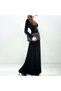 Women's Green V-neck Maxi Dress - 3