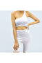 Women's White One shoulder Dress - 5