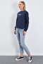 3 Thread Teddy Bear Embroidered Oversize Sweatshirt with Stopper - 4
