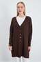 Jacquard V-Neck Buttoned Cardigan