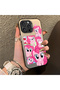 iPhone 16 Pro Compatible Pinkie Pie Multiple Face Expression Printed Hard Acrylic Back Soft Silicone Frame Case - 2