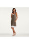 Women's Khaki Sleeveless Dress - 6