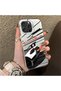 iPhone 16 Pro Compatible Stylish Racing Car Pattern Acrylic Back Panel Silicone Edge Shock Absorbing Case - 2