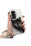 Samsung Galaxy S25 Compatible Hard Acrylic Back Silicone Edge Lens Protection Case Wolf