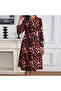 Women's Multicolor Abstract A-line Midi Dress - 2