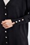 V-Neck Cardigan with Sleeve Button Detail - 7