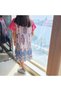 Women's Pink Spaghetti straps Midi Dress - 6
