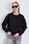 3 Yarn Basic Crew Neck Oversize Sweatshirt - 4