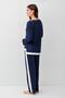 Long Sleeve Basic Flexible Lycra Viscose Soft Pajama Set 18209 - 6