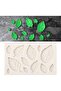 Silicone Candle Mold Candy Dough Mold Multiple Leaf Mold - 5