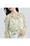 Women's Green Floral Long sleeve Maxi Dress - 7