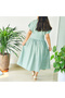 Women's Green Midi Dress - 4