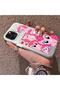 iPhone 11 Pro Max Compatible Pinkie Pie Multiple Face Expression Printed Hard Acrylic Back Soft Silicone Frame Case - 3
