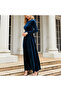 Women's Blue Maxi Dress - 4