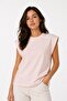 Remiendo S/S 912323-3333 Women's Logo Powder Basic T-Shirt Comfortable Model