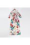 Women's Multicolor Floral Midi Dress - 5