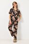 Women's Teddy Bear Printed Pajama Set Black