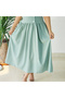 Women's Green Midi Dress - 7