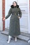 Nova Belted Quilted Coat Khaki 3000 - 3