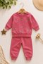 Girl baby bird embroidered long sleeve thin seasonal top and bottom 2-piece set 3-6-9-12 months old