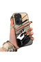 Xiaomi Poco F7 Compatible Stylish Racing Car Pattern Acrylic Back Panel Silicone Edge Shock Absorbing Case