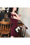 Women's Red Sleeveless Dress - 3