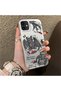 iPhone 12 Mini Compatible Hard Acrylic Back Silicone Edge Lens Protection Case Dragon - 2