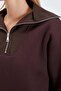 3 Thread Half Zipper Parachute Fabric Garnished Set with Stopper, 2 Piece Set - 8