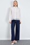 Lace Linen Look Casual Shirt - 5