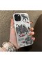 iPhone 14 Pro Max Compatible Hard Acrylic Back Silicone Edge Lens Protection Case Dragon - 2