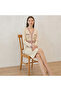 Women's Pink V-neck Midi Dress - 3