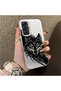 Samsung Galaxy A34 Compatible Hard Acrylic Back Silicone Edge Lens Protection Case Wolf - 2