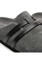 Mc401-Sue Smoked Genuine Suede Leather Modular Velcro Striped Unisex Orthopedic Cork Sole Sabo Slippers - 8