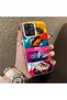 Stylish Case for Xiaomi Redmi 12 4G/5G Gtr Racing Car Themed Hard Acrylic Back Soft Silicone Edge Shockproof Case - 3