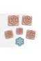 Embossing Snowflake Polymer Clay Cutting Mold, Earring Molds, Cookie Mold, 5 Sizes, No: 556