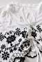 Women's Tie-Dye Embroidered Long Sleeve Blouse White - 2